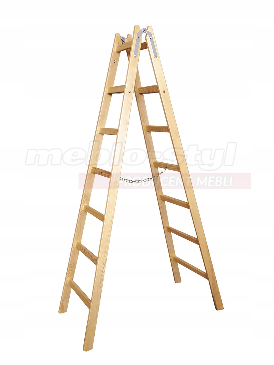 Meblostyl rebrík 3,5 m drevo 1 x 14 do 150 kg